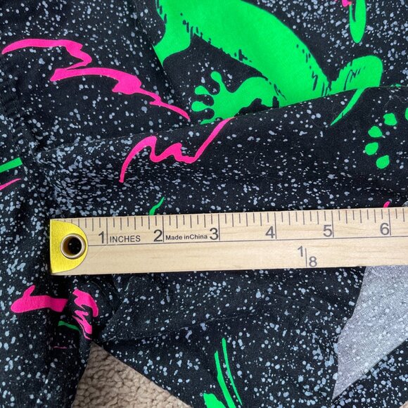 Happy Gecko Shorts Mens S Lizard Neon 90s Beach Pool Swim Trunks 6” Vintage - Picture 6 of 7